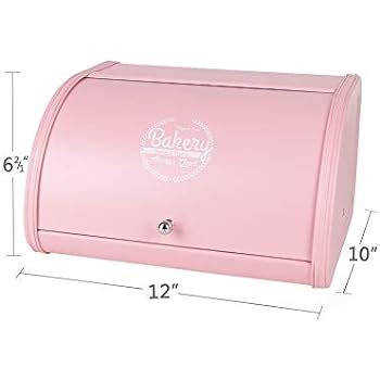 hot pink metal bread box tin|Amazon.com: Pink Bread Box.